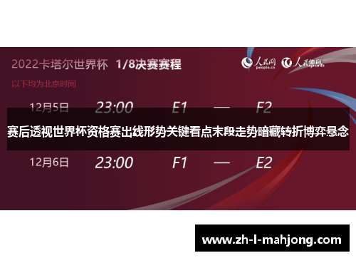 赛后透视世界杯资格赛出线形势关键看点末段走势暗藏转折博弈悬念