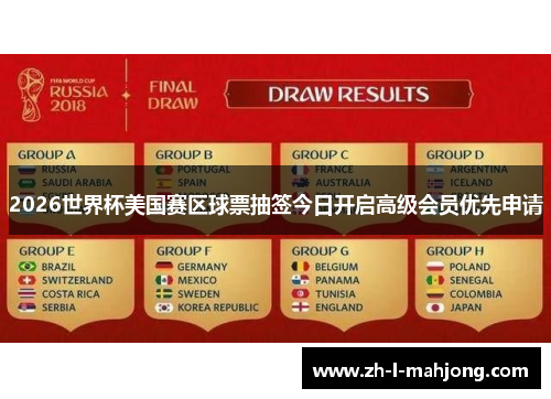2026世界杯美国赛区球票抽签今日开启高级会员优先申请 2026世界杯美国赛区球票抽签今日开启高级会员优先申请